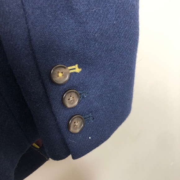 Boden Wool Lined Blazer Blue with Black Trim - Picture 4 of 4